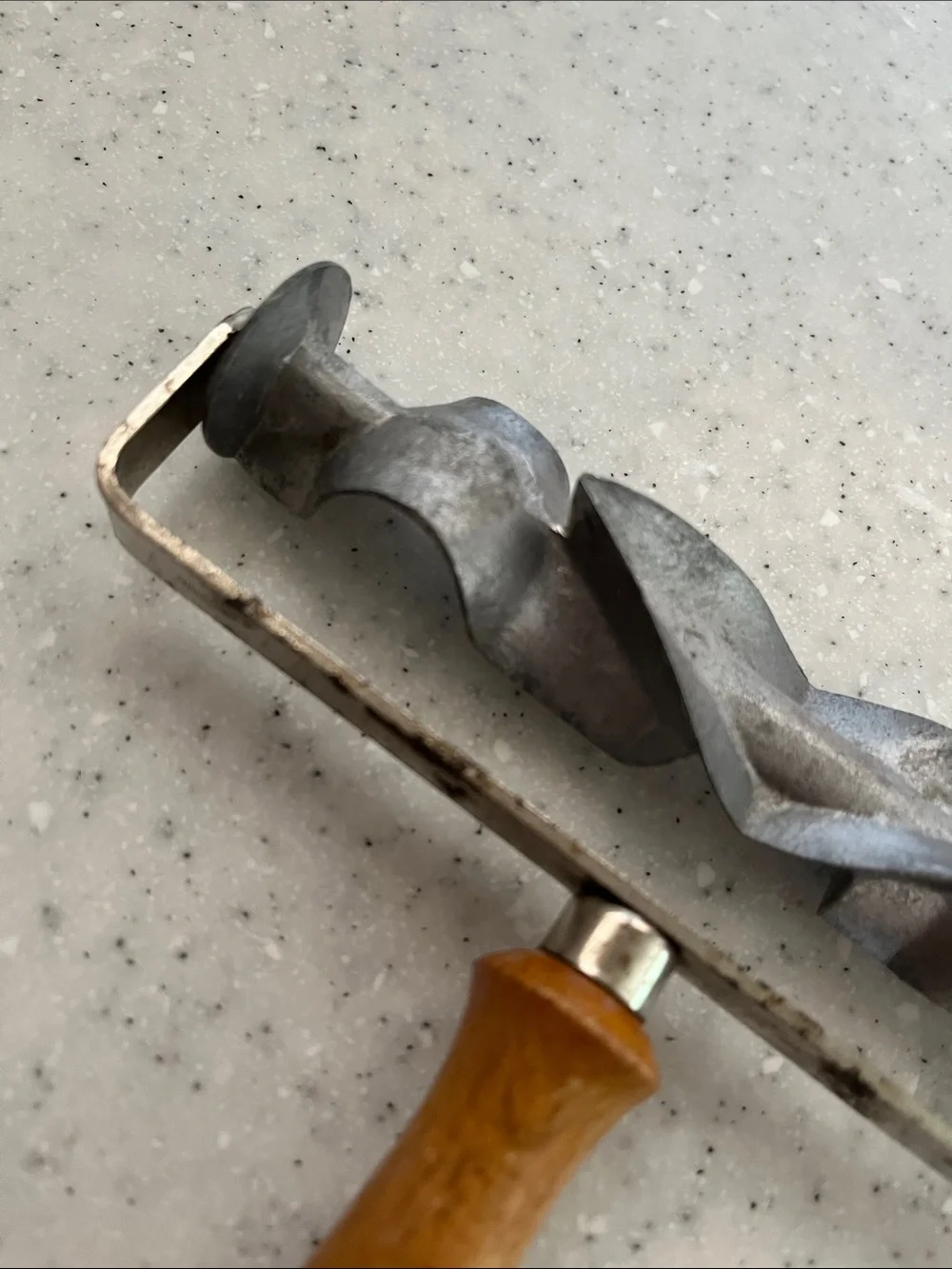 Vtg Model 1 Germany Cookie Roller AURO Metal & Wood Pastry Kitchen Tool